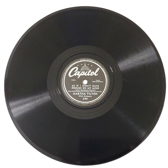 78 Pop MARTHA TILTON Ah Yes, There's Good Blues Tonight CAPITOL 244 E - Picture 5 of 5